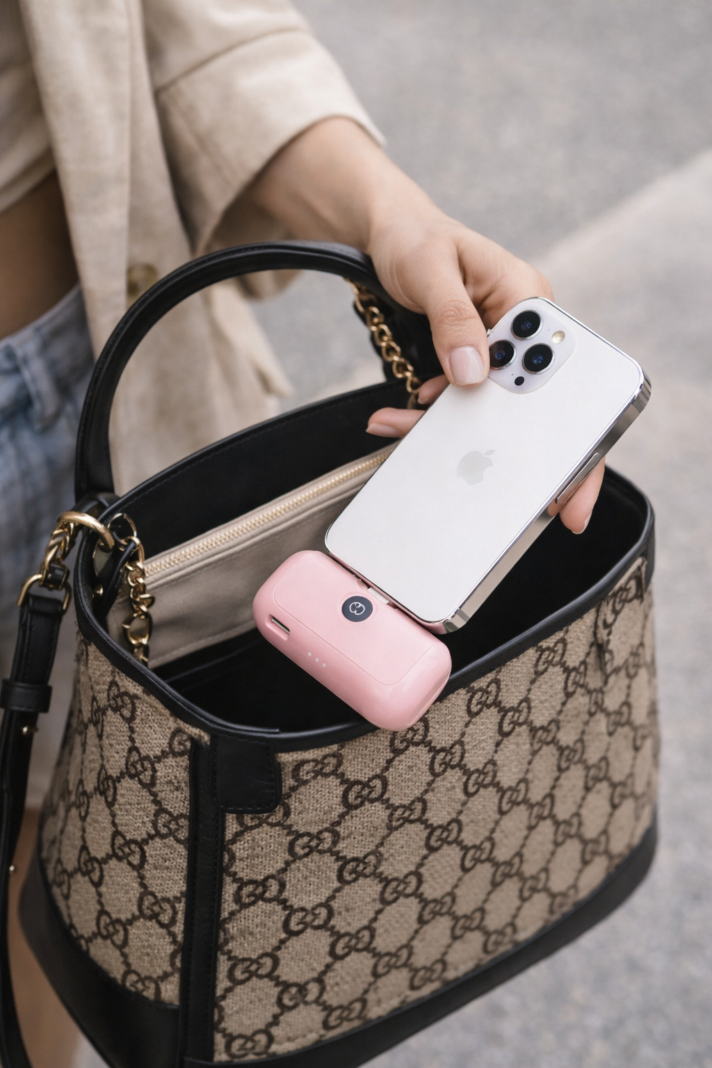 Pocket Mini Power Bank for iPhone – 4800mAh Plug-In Emergency Charger (No Cables)