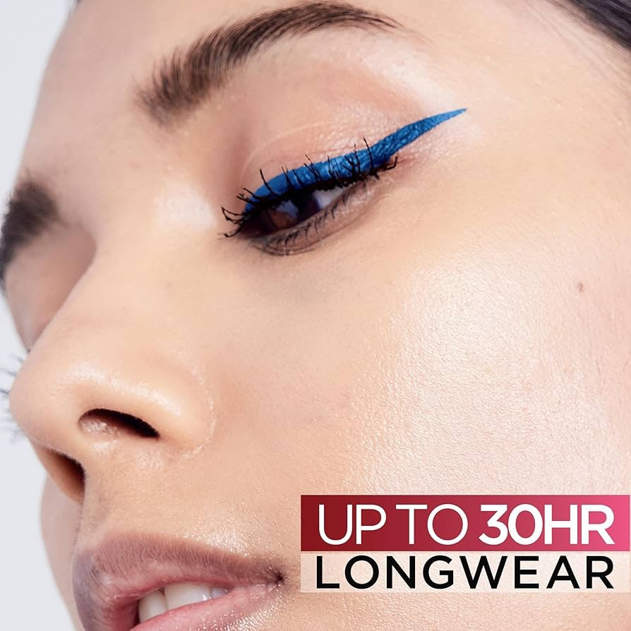 L’Oréal Paris Infallible Precision Felt Eyeliner 615 Blue – Long-Lasting Waterproof Liner