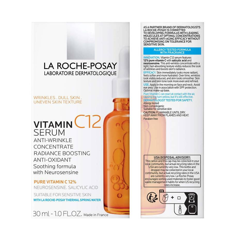 La Roche-Posay Pure Vitamin C12 Serum 30ml – Brightening & Anti-Aging Serum