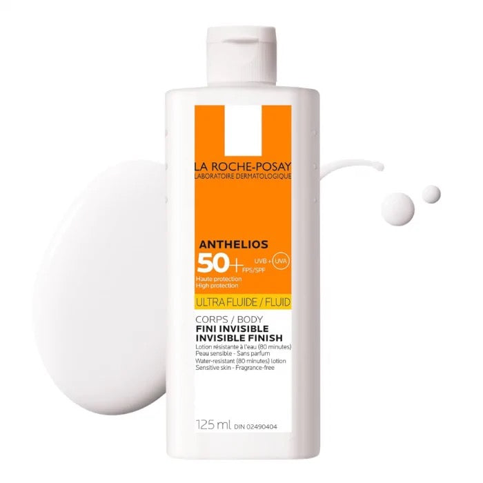 La Roche-Posay Anthelios Ultra-Fluid SPF 50+ Sunscreen 125ml – Lightweight Invisible Protection