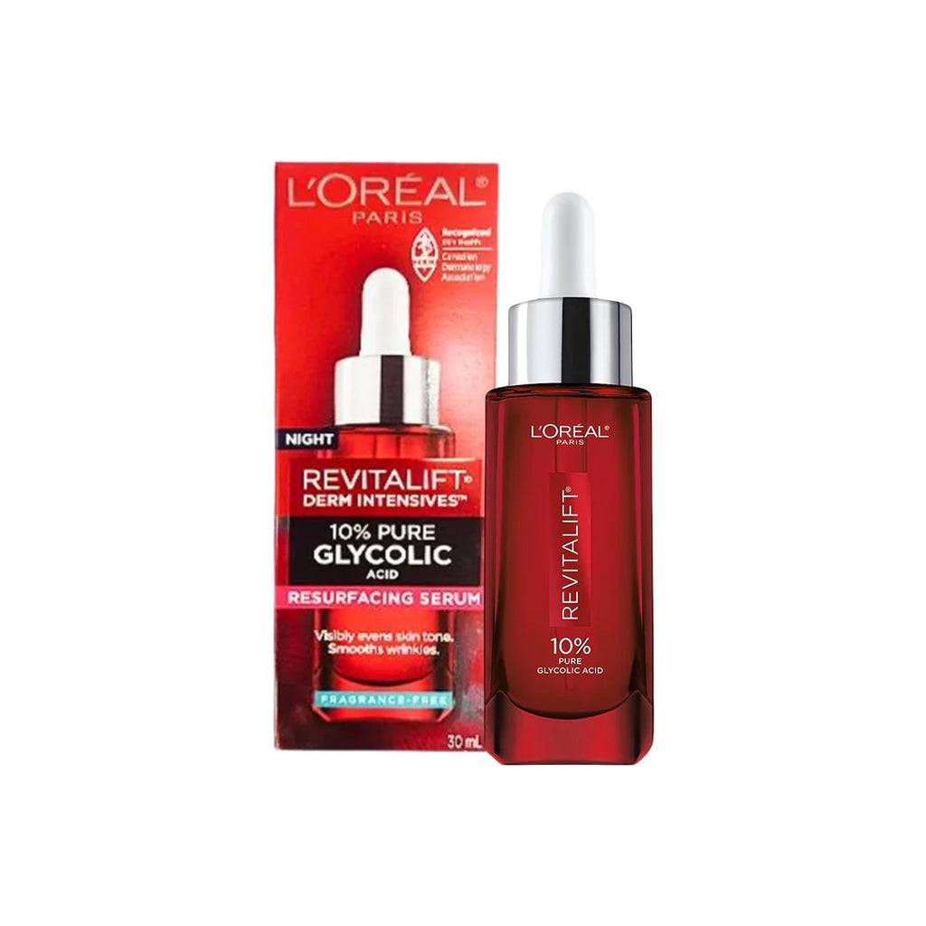 L’Oréal Paris Revitalift 10% Glycolic Acid Serum 30ml – Brightening & Exfoliating Serum