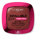 L'Oreal Infallible blush in Daring Rosewood on a white background