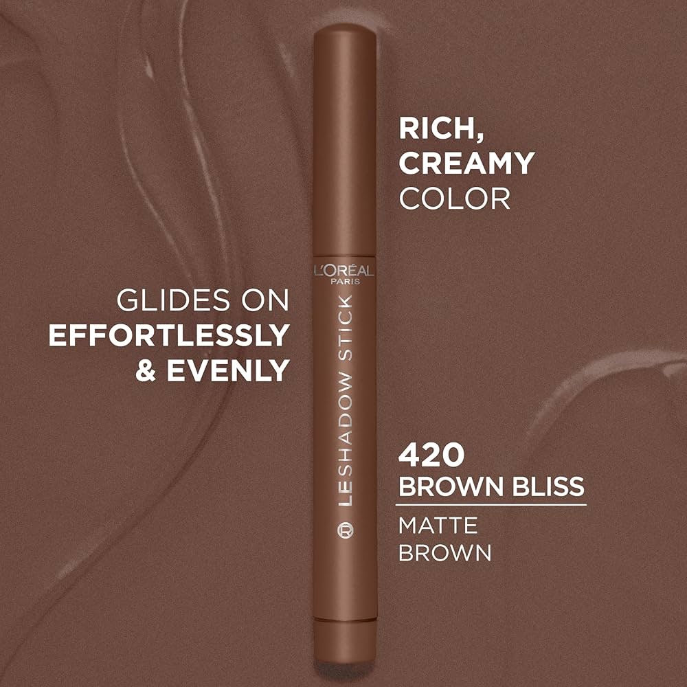 L’Oréal Paris Le Shadow Stick 420 Brown Bliss – Long-Lasting Cream Eyeshadow Stick