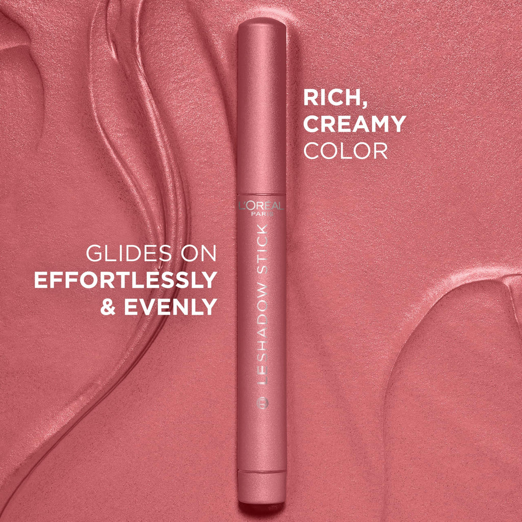 L’Oréal Paris Paradise Le Shadow Stick 118 Cloudy Rose – Long-Lasting Cream Eyeshadow Stick