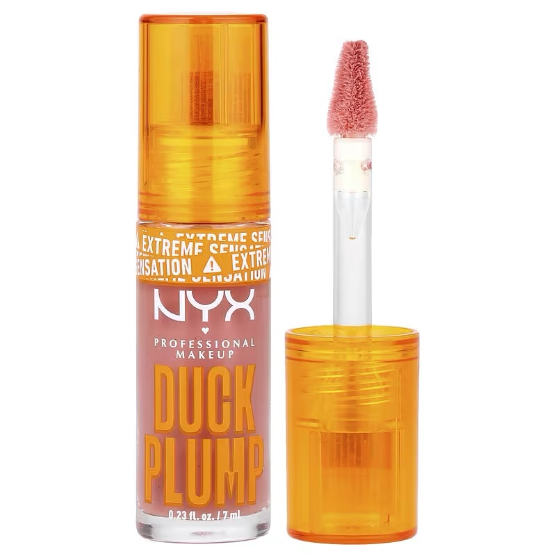 NYX Duck Plump Lip Plumping Gloss 03 Nudd Swings – High-Shine Volumizing Lip Gloss