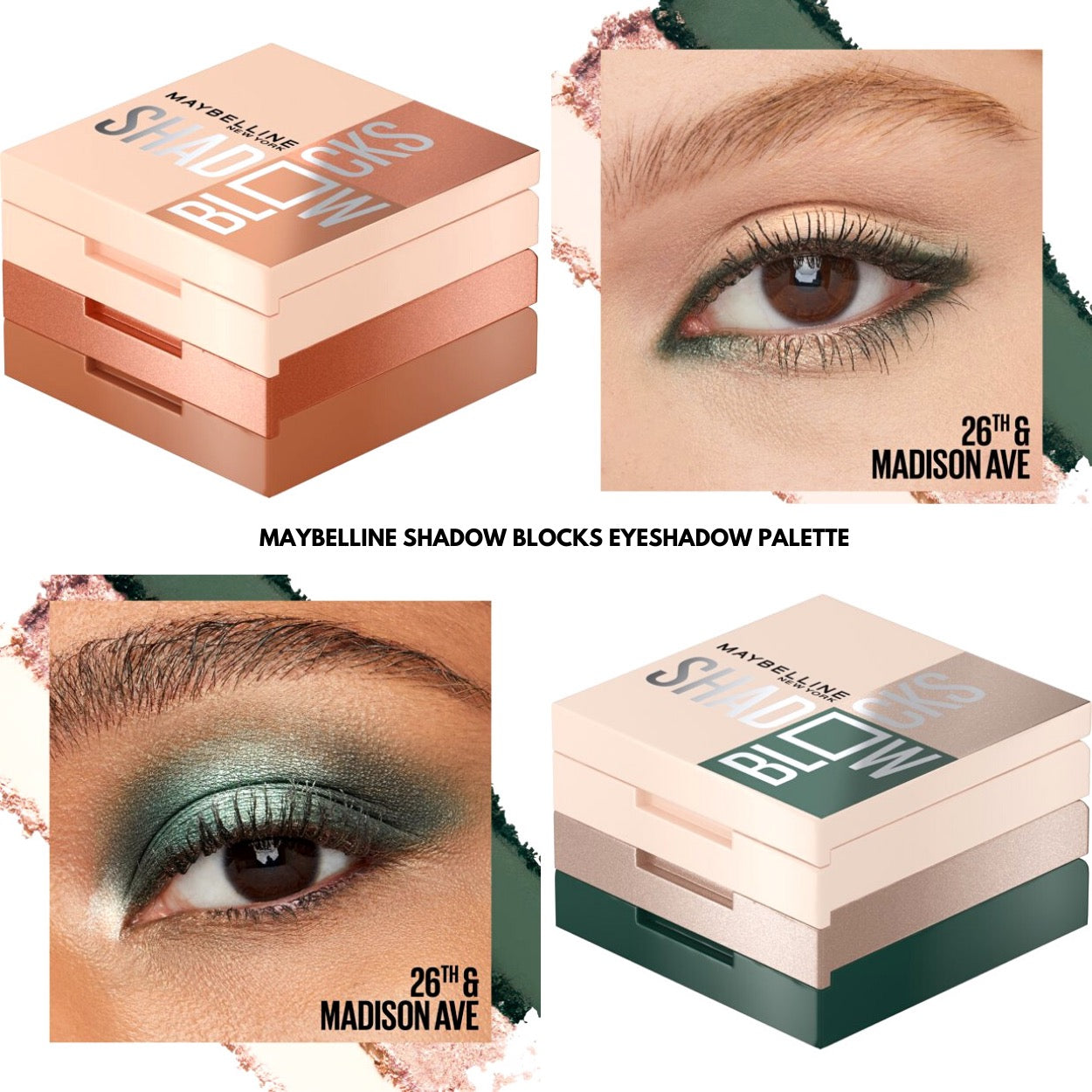 Maybelline Shadow Blocks Eyeshadow Palette – Multi-Finish Compact Palette