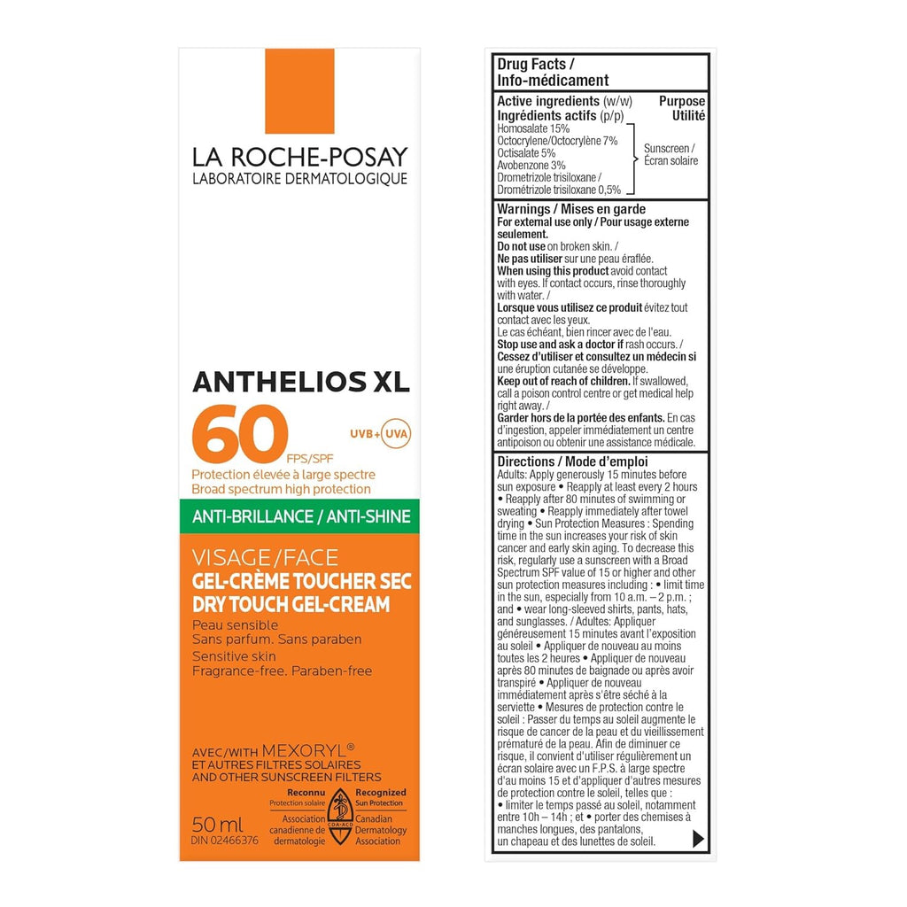 La Roche-Posay Anthelios Oil Control Sunscreen SPF 60 (50ml) – Anti-Shine, Matte Finish