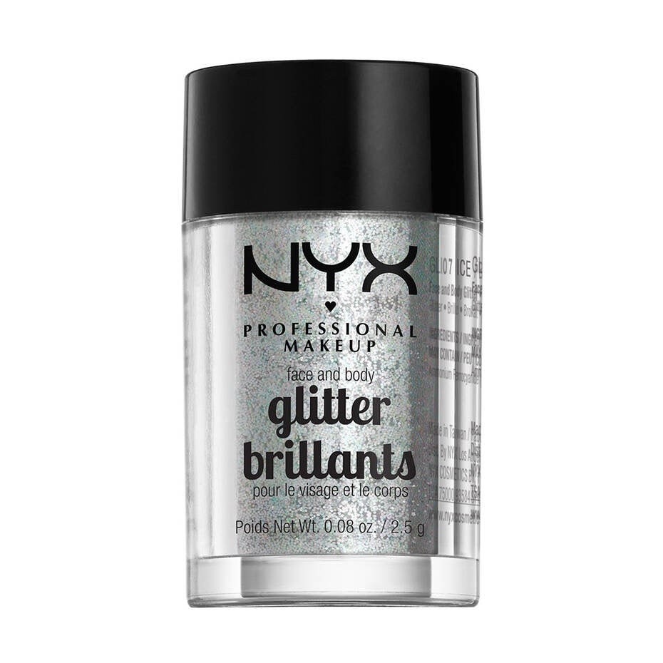 NYX Professional Makeup Face & Body Glitter 2.5g – Loose Glitter for Face, Eyes & Body
