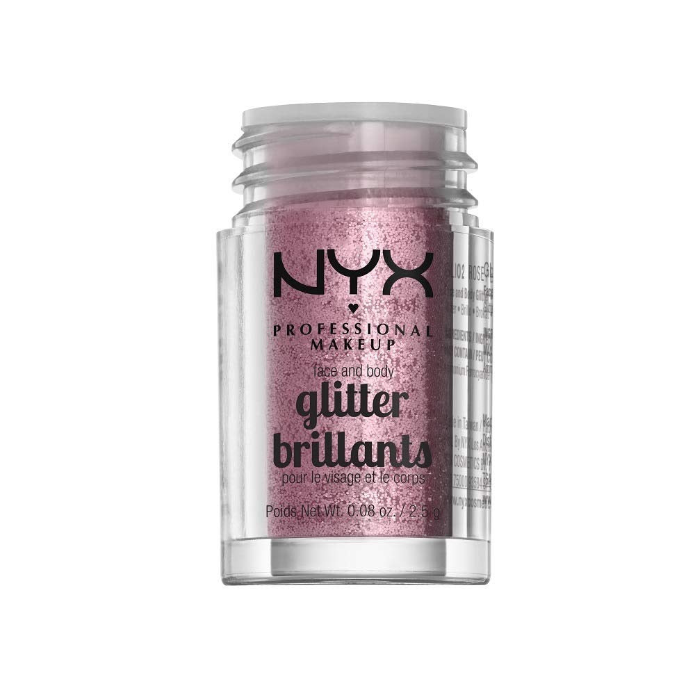 NYX Professional Makeup Face & Body Glitter 2.5g – Loose Glitter for Face, Eyes & Body