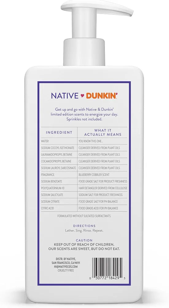 Native | Limited Edition | Blueberry Cobbler |2-in-1 Shampoo and Conditioner