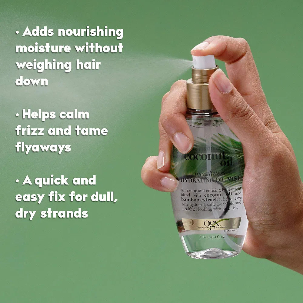 OGX Nourishing + Coconut Oil Weightless Hydrating Hair Mist, 4 fl. oz