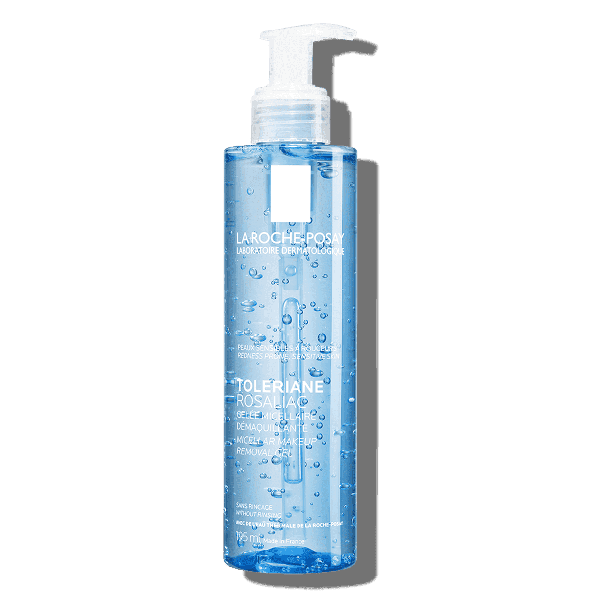 La Roche-Posay Micellar Face Cleanser, Micellar Gel for Sensitive Skin Prone to Redness with Glycerin & Caffeine, Cleanser and Makeup Remover